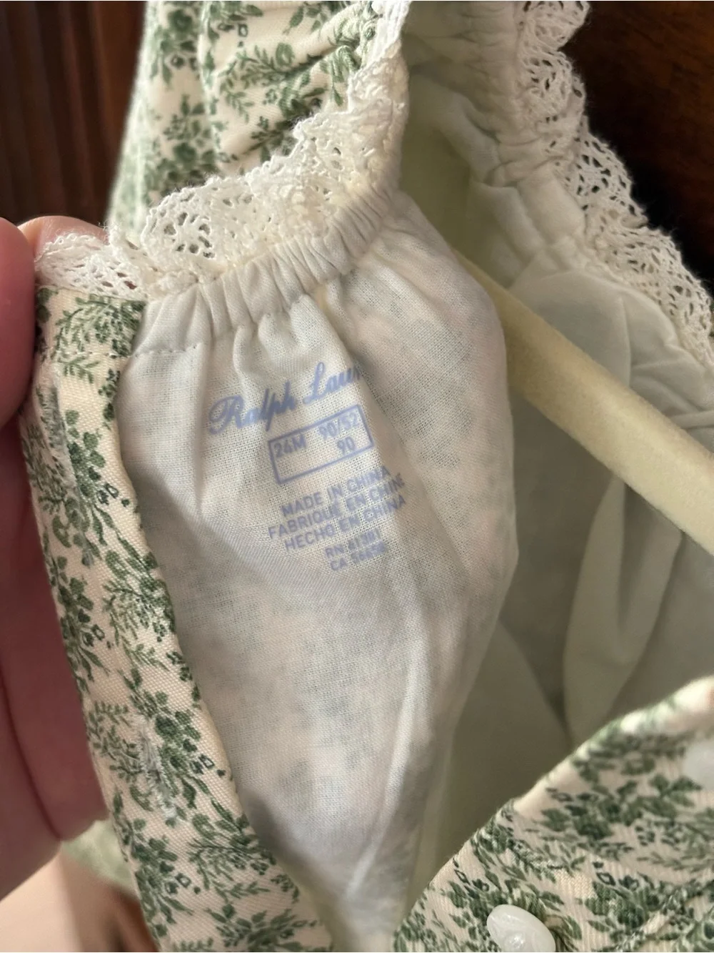 Ralph Lauren Floral Smocked Cotton Twill Coverall